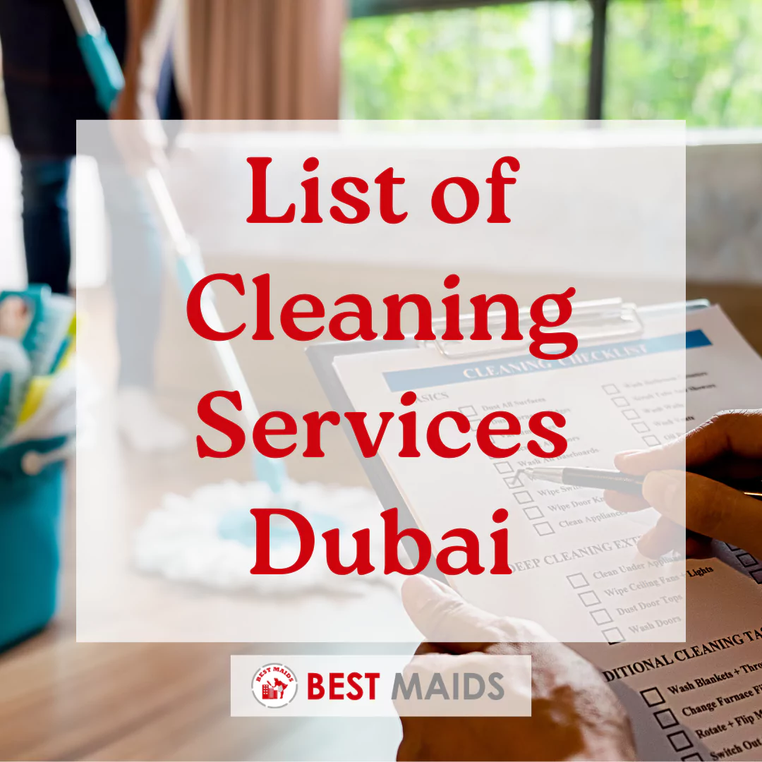 List of Cleaning Services Dubai