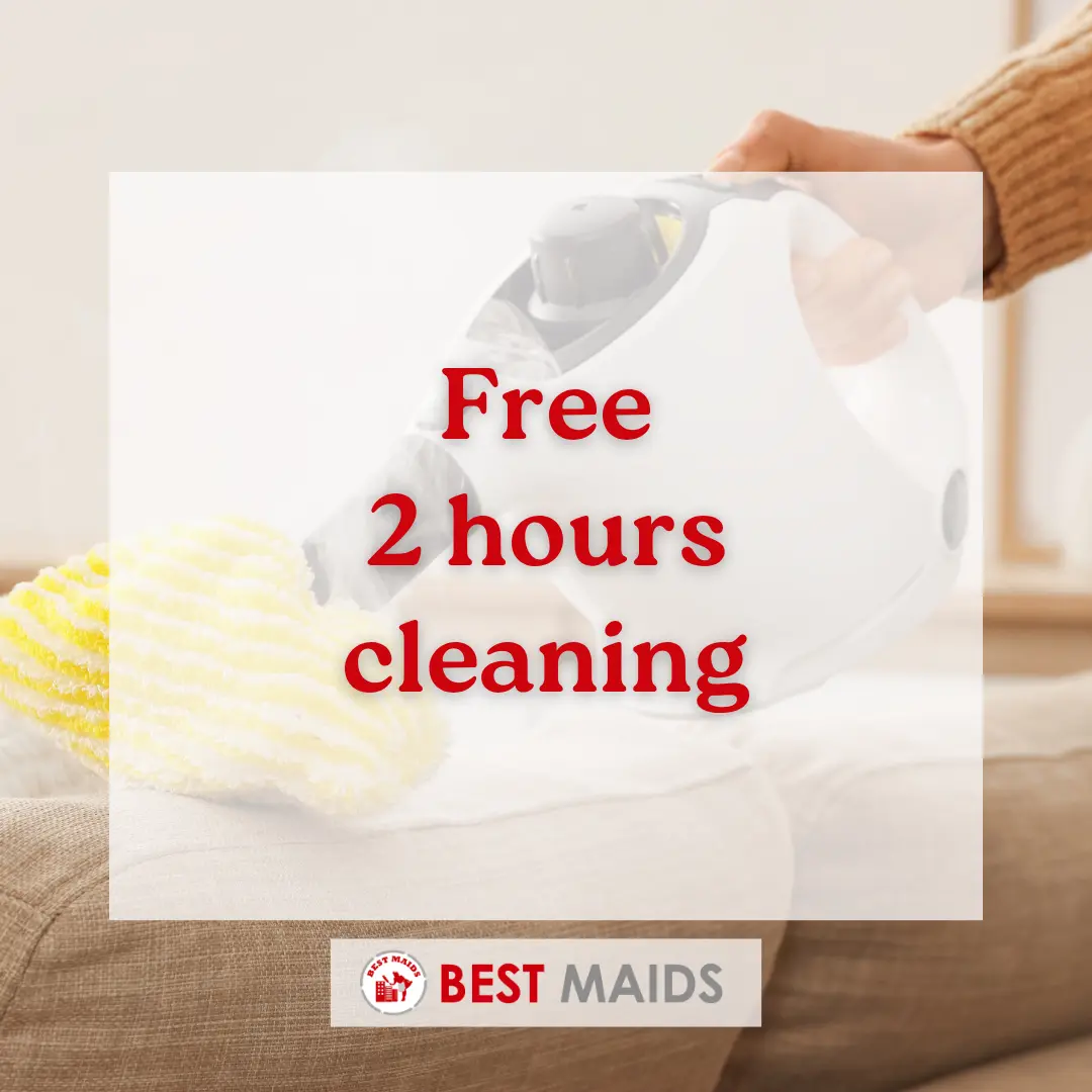 Free 2 hours cleaning [ with sofa steam cleaning booking ]
